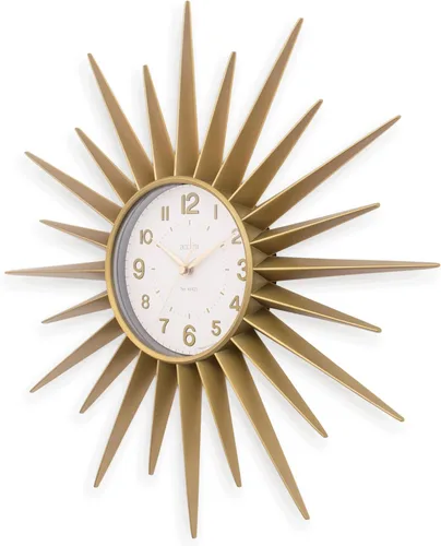 Vista 4 de Acctim 21760 Stella Sprayed Starburst Reloj de Pared, Oro