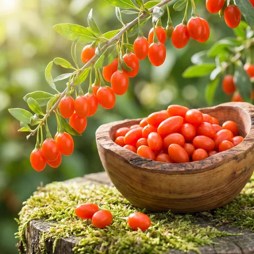 Vista 7 de 2 plantas vivas de Goji, planta de bayas perennes, 6-8 pulgadas de alto