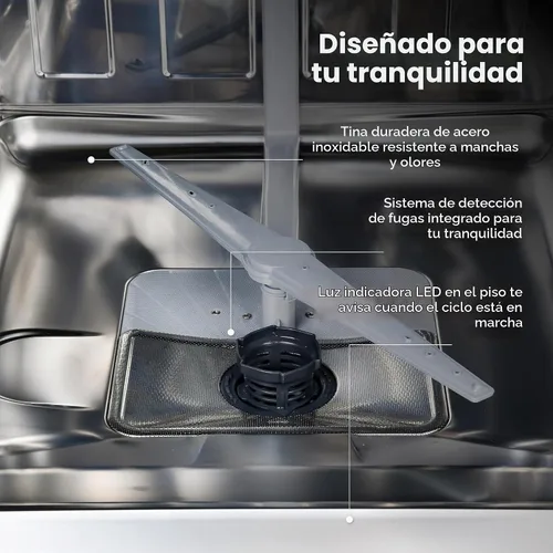 Vista 6 de Kenmore Lavavajillas empotradas de 24" - Negro