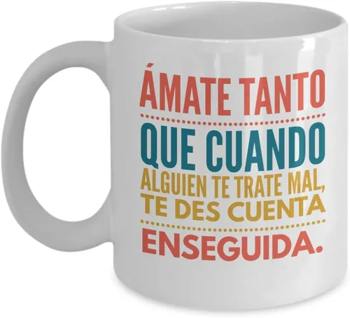 Vista 5 de Regalo para amigos Taza de cafe para hermana Perfecto regalo para graduados, profesionales y estudiantes Vaso con afirmaciones positivas, Negro