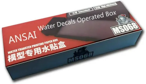 Vista 3 de Calcomanías de agua, caja operada con calcomanías con pinzas de calcomanía, modelo de avión y herramientas para pasatiempos