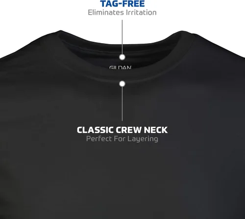 Vista 3 de Gildan Camisetas de cuello redondo, paquete múltiple, estilo G1100, para hombre