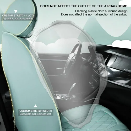 Vista 6 de Funda de asiento de automóvil compatible con Mazda 6 Mazda6 Kombi 2006-2018, cobertura completa, transpirable e impermeable, cojín para asiento