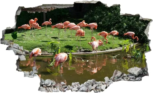 Vista 15 de Decoración de pared 3D de animales, calcomanía de pared extraíble de perro, moderna, impermeable, calcomanías murales para agujero de pared