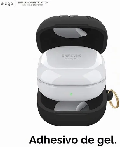 Vista 6 de elago Funda GB5 para Galaxy Buds FE, 2 Pro, 2, Pro, Live Negro