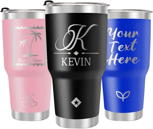 Vista 13 de Personalized 18oz Kids Water Bottle with Engraved Name Text Back to School Custom Stainless Steel Insulated Water Bottle for School, Personalized