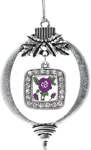 Vista 67 de Inspired Silver - Bon Voyage Cruise Ship Charm Ornamento – Adornos navideños cuadrados de plata con joyas de circonita cúbica