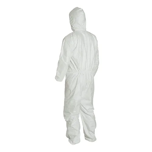 Vista 5 de DuPont Tyvek 400 TY127S - Overol protector desechable con capucha y puño elástico talla XL 25 unidades color blanco