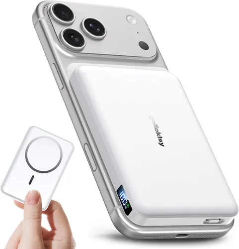 Vista 11 de Cargador portátil 10000mAh, banco magnético del poder para el cargador 01-Negro