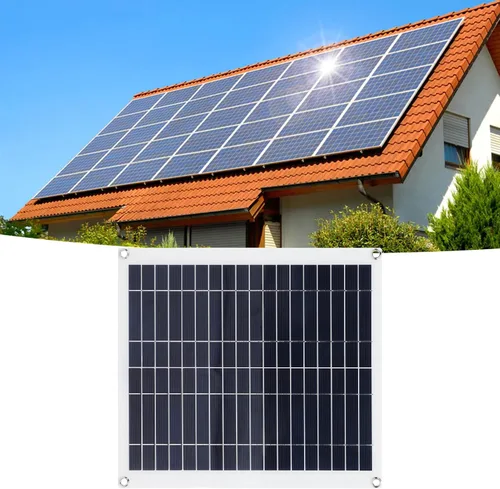 Vista 6 de Kit de panel solar, panel solar plegable y ligero con controlador de 100 A, cargador solar plegable fotovoltaico de 100 W de 100 W para teléfono