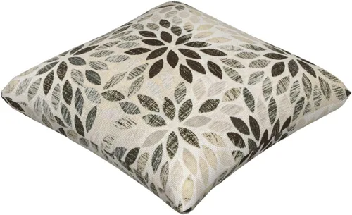 Vista 2 de Juego de 2 fundas de almohada negras y grises de 40 x 40 cm, geométricas, florales, decorativas para exteriores, fundas de almohada estilo granja