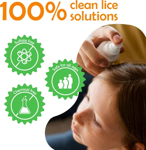 Vista 4 de Nit Free Spray para piojos Mint Head (menta, 8 onzas)