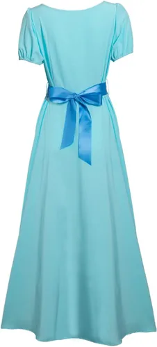 Vista 3 de Disfraz de princesa Wendy para mujer y niña, para Halloween, elegante, color azul, para cosplay