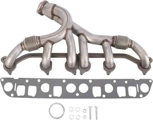 Vista 3 de TRQ Colector de escape compatible con Jeep Grand Cherokee Comanche Wrangler 4.0L