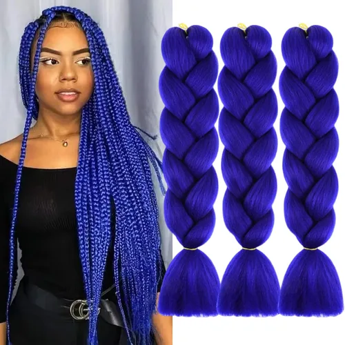 Vista 55 de Beige (613#) 6 paquetes de cabello trenzado de 24 pulgadas, de fibra sintética, sin picazón, extensiones de cabello para trenzar jumbo, textura