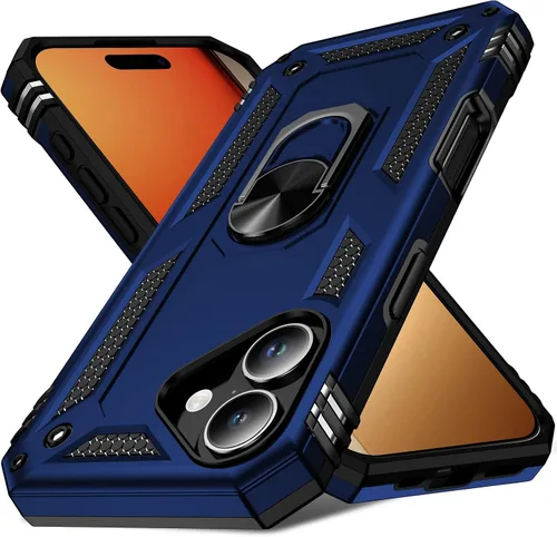 Vista 25 de Korecase Funda para iPhone 17 Pro con soporte de anillo, grado militar, resistente, a prueba de golpes, protección de cuerpo completo para Apple