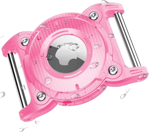 Vista 11 de ONEONTA Airtag - Soporte para collar de perro Airtag para perro impermeable – Soporte Airtag para collar de perro con lazo de metal extraíble, TPU