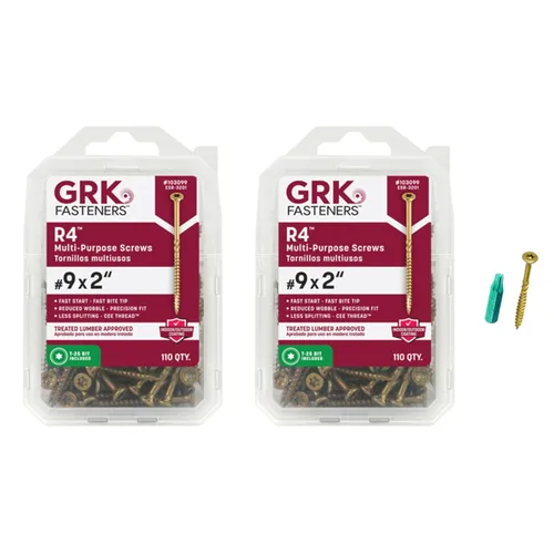 Vista 16 de GRK Fasteners R4™ #9 x 1-1/2" Tornillos multiusos para enmarcar, 820 PCS