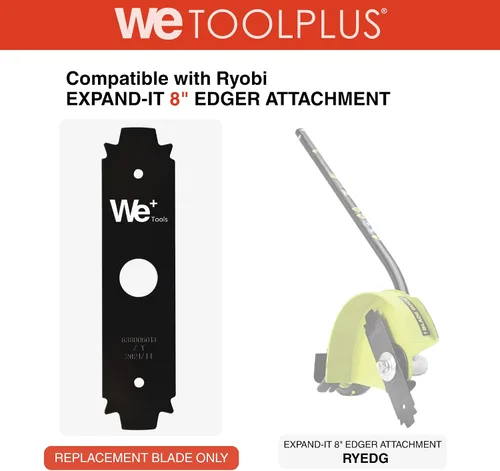 Vista 5 de WTA0075 - Cuchilla de repuesto reversible de acero endurecido de 8 pulgadas compatible con Ryobi AC04215 (paquete de 2)