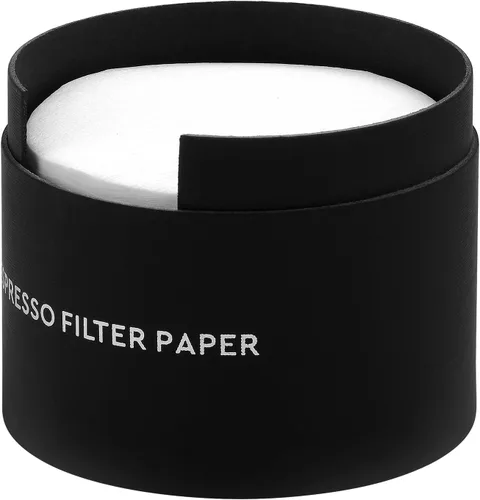Vista 3 de Normcore Filtros de papel espresso de 2.087 in con tubo de almacenamiento, paquetes de filtros de repuesto, filtro de café de papel compatible