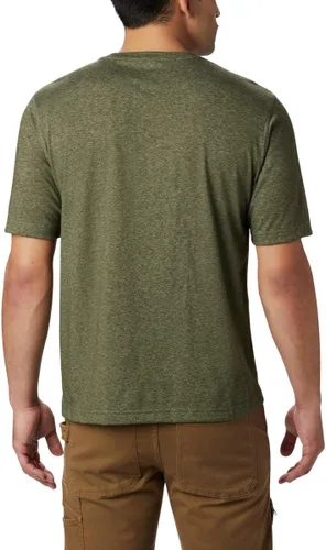 Vista 2 de Columbia - Camiseta Thistletown Park de cuello redondo, para hombre, Verde, S