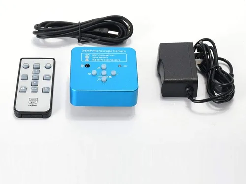 Vista 4 de HAYEAR Full HD 34MP 2K 1080 p HDMI USB Industrial Electrónico Digital Video Microscopio Cámara para Teléfono CPU PCB Reparación