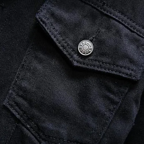 Vista 3 de METAXAS Abrigos de vaquero para hombre, con forro de sherpa, forro polar, chaqueta de camionero casual, cortavientos, chaqueta cálida, bolsillo