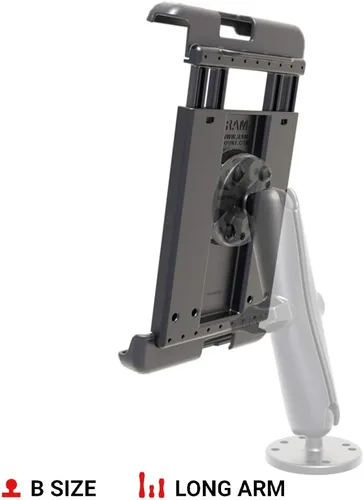 Vista 3 de RAM Mounts RAM-HOL-TAB29U Tab-Tite Soporte con resorte cargado para tabletas de 8" con estuches