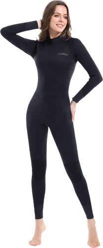 Vista 10 de Dark Lightning Trajes de neopreno para hombres y mujeres, traje de neopreno para hombres/mujeres para aguas frías, traje de neopreno de 3/2 mm