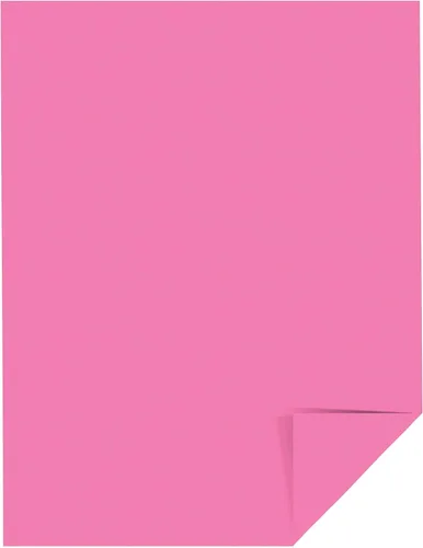 Vista 6 de Astrobrights® Cartulina de color, 8 1/2" x 11", certificado FSC®, 30% reciclado, 65 libras, azul lunar, paquete de 250 y Cartulina de colores Neenah