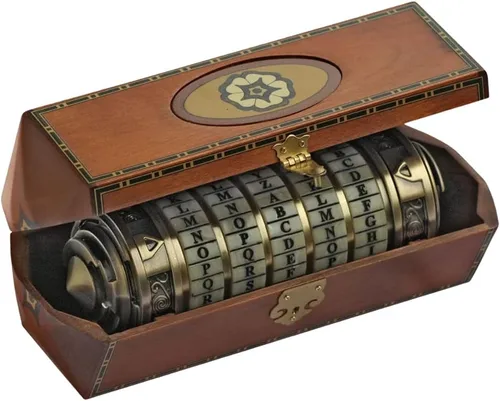 Vista 2 de Prop Réplica del Cryptex de "El código de Da Vinci",escala 1: 1.