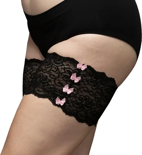 Vista 17 de Bandelettes Bandas elásticas patentadas originales para muslos antirozaduras Jazmín beige