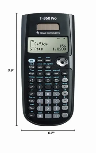 Vista 2 de EAI 560439 Texas Instruments TI-36X Pro Calculadora científica pequeña