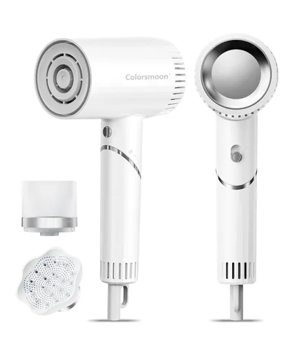 Vista 11 de Secador de Pelo, Secadores de Alta Velocidad de 100,000 RPM para Mujeres y Hombres, Secadores de Pelo con Difusor y Boquilla, Portátil para Viaje