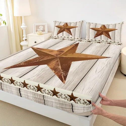 Vista 40 de Bonita sábana bajera ajustable para niños, tamaño individual, juego de ropa de cama rústica de pollo, decoración de dormitorio para niños y adultos