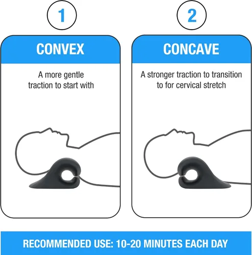 Vista 5 de HealthSmart Dispositivo de tracción de cuello y hombro, relajante de cuello y hombros, terapia magnética, alineación de columna cervical y alivio