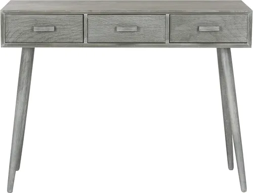 Vista 14 de Safavieh Home Albus Mid-Century - Mesa consola moderna de 3 cajones color negro