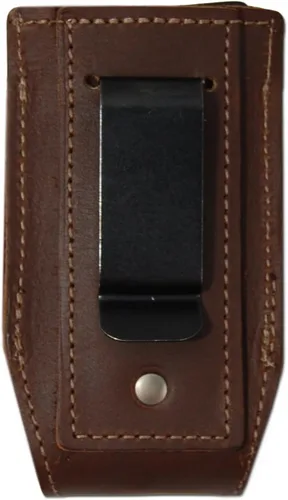 Vista 5 de Barsony Funda IWB de cuero marrón + funda para cargador compacta, subcompacta de 0.354 in, 40 y 45