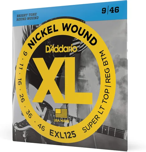 Vista 17 de D'Addario XL EXL157 - Cuerdas de níquel para guitarra eléctrica de 6 cuerdas, entonación perfecta, sensación consistente, durabilidad fiable