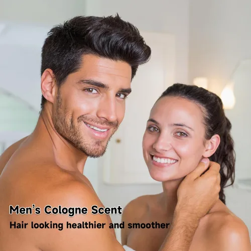 Vista 8 de Cologne - Barra de champú, paquete de 2 barras de champú sólido para hombres, limpieza profunda y nutritiva raíces del cabello, eliminación de caspa