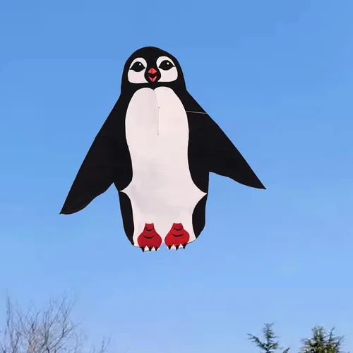 Vista 5 de Hengda Kite Cometa de pingüino, cometas de animales para niños y adultos