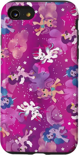 Vista 18 de My Little Pony: Una nueva generación Pink Group Pony Pattern V3 Funda para iPhone 17