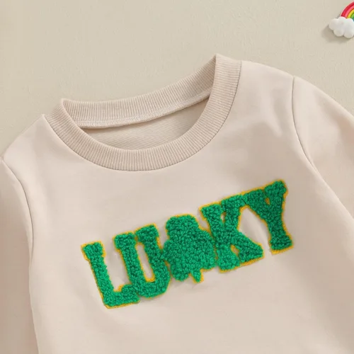 Vista 6 de Sudadera de manga larga con volantes para niña bebé, camiseta básica de color sólido, suéter de gran tamaño para niños, ropa de otoño Sudaderas