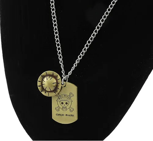 Vista 2 de YouU 23 piezas de una pieza Cosplay Luffy collar colgante llavero anime pegatinas PU brazalete esqueleto colgante pulsera pulsera pulsera