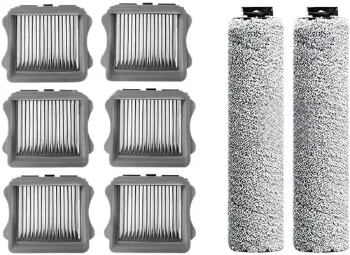 Vista 10 de Compatible with Tineco Floor One S3 iFloor 3 Roller Brush HEPA Filter Set 4
