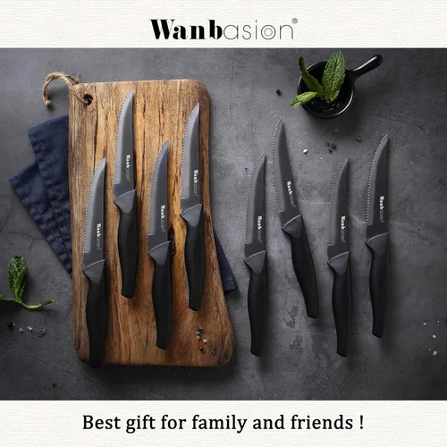 Vista 7 de Wanbasion - Juego de cuchillos para carne