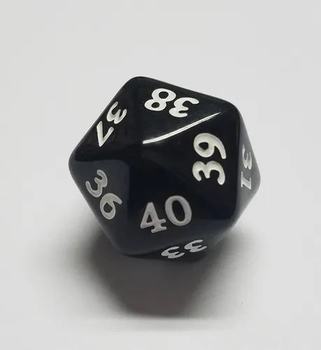 Vista 6 de Juego de contador mágico y juego de dados de vida Spindown Black Commander/EDH (40-21 y 20-1)