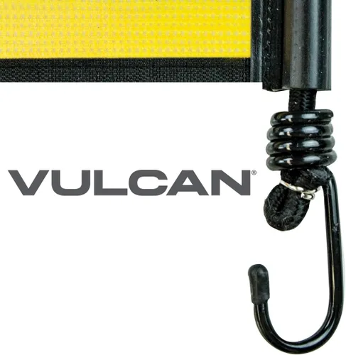 Vista 5 de VULCAN Cartel de carga de gran tamaño con ganchos de metal resistentes, paquete de 2, malla de cordón elástico, 18 x 84 pulgadas