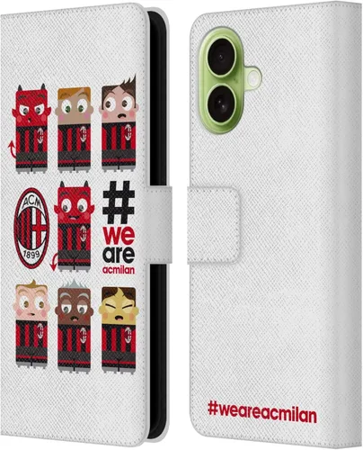 Vista 96 de Head Case Designs Officially Licensed AC Milan Dream Big Children Leather Wallet Case Compatible with Apple iPhone 11