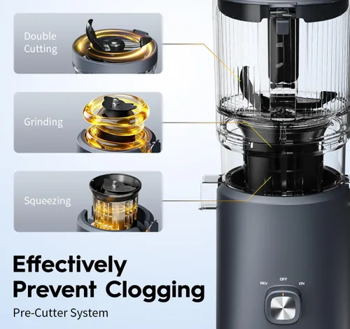 Vista 13 de Cold Press Juicer Machine, 6.5" Wide Feed Chute Mesh-Free Easy to Clean